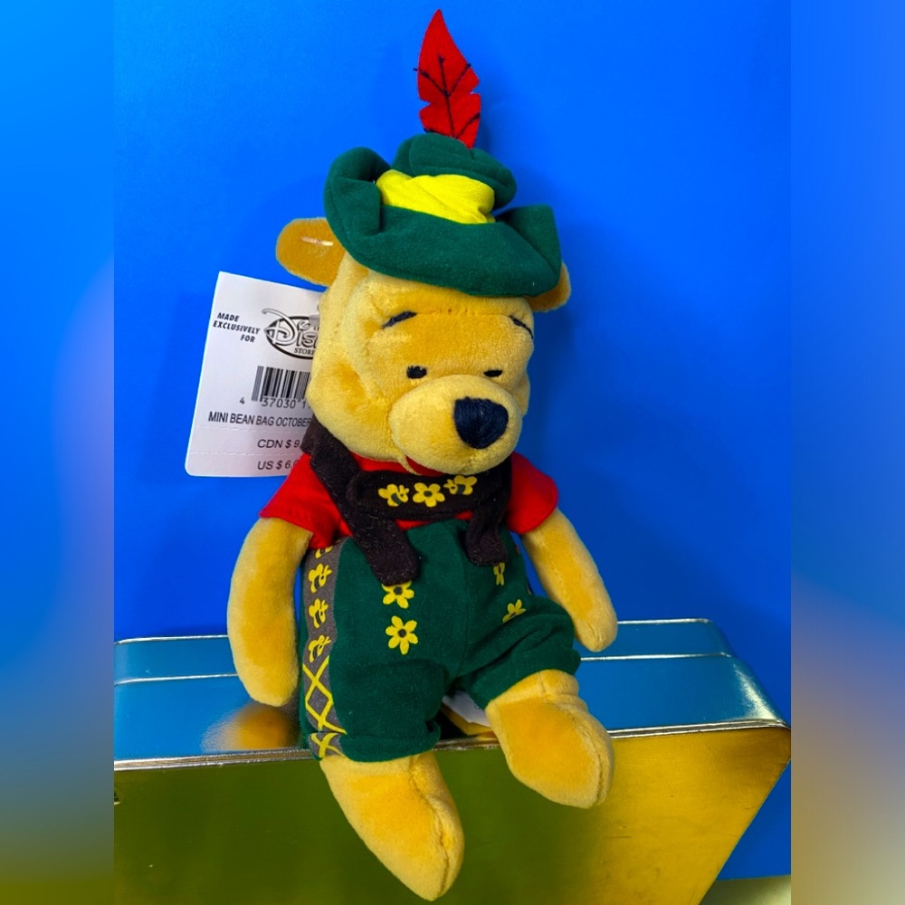 DISNEY STORE EXCLUSIVE NWT VTG 90’s OCTOBER FEST WINNIE THE POOH BEAN BAG PLUSH - Picture 12 of 13